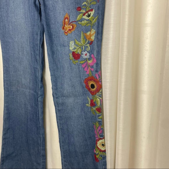 Zana Di embroidered boho hippie jeans - Picture 5 of 13